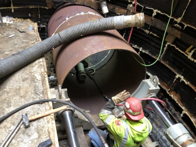 IMG_0007 Midwest Mole employees working on ORI Emergency Rehab project